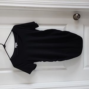 Maternity shirt- black, short sleeve